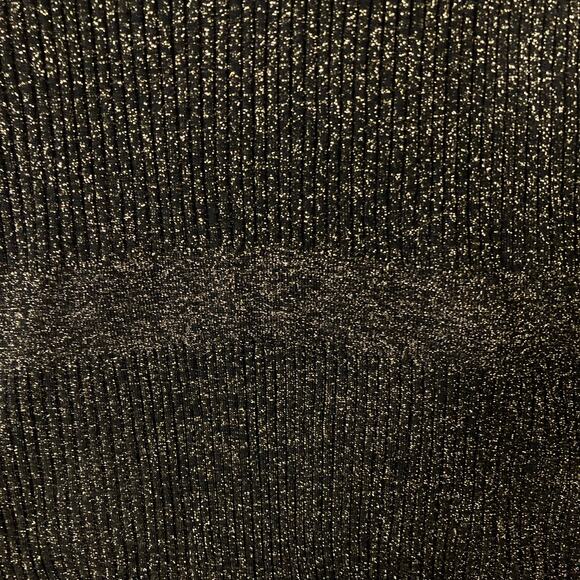 NWOT VERONICA BEARD Sweater XL Black Gold-Metallic Mock-Neck Flared-Cuff”Lilia” - Picture 8 of 12